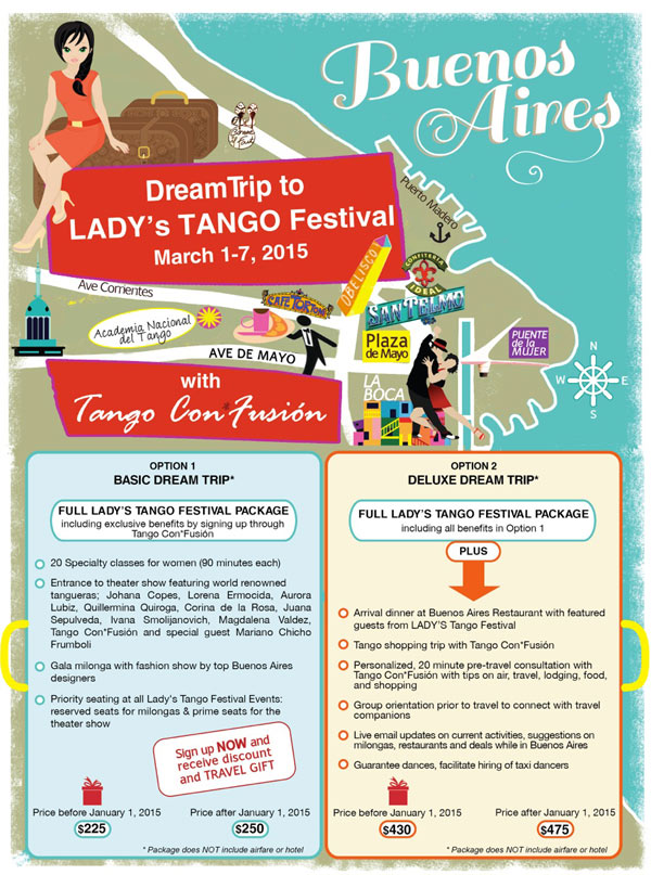 Poster Tango Con'fusíon's trip to Buenos Aires 2015