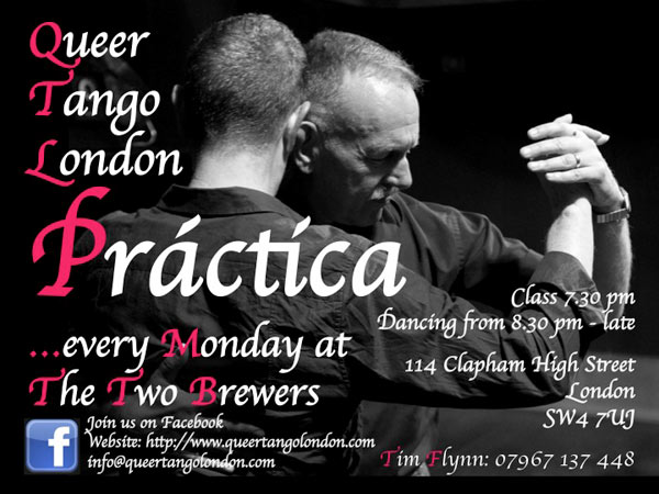 Queer Tango in London's flyer 2014