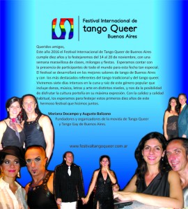 Festival Internacional de tango queer en Buenos Aires 2016