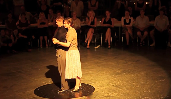 Astrid Weiske and Erica Atnip at The Queertango Festival Berlin 2014.