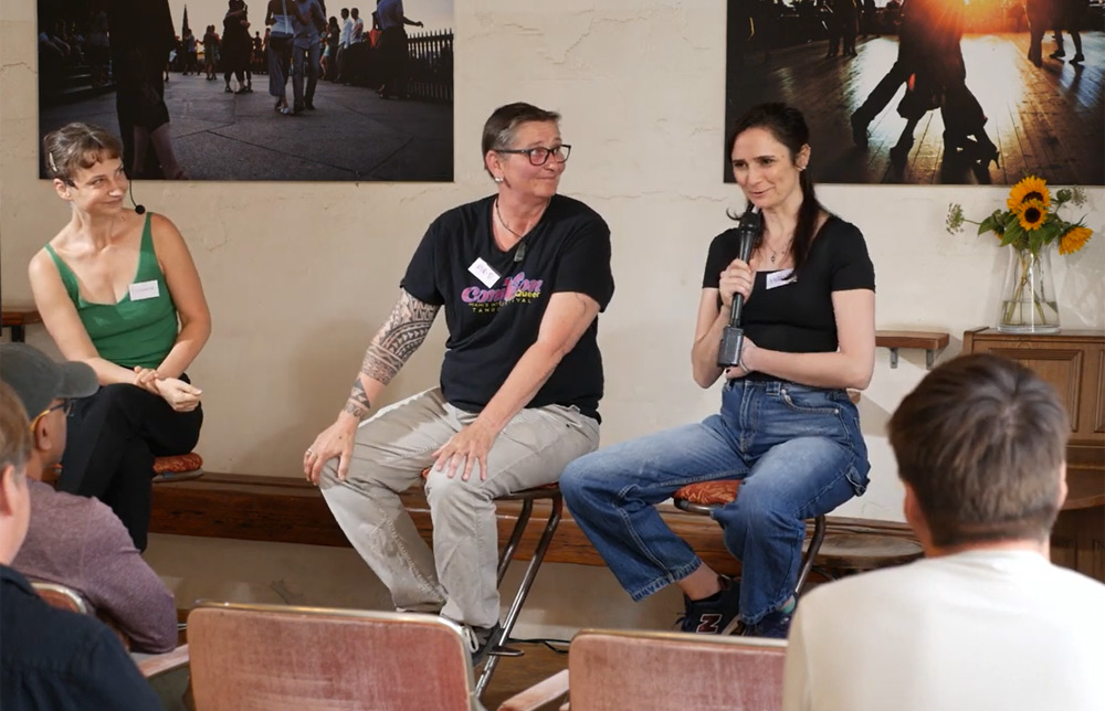 Panel “TANGO COMMUNITIES & SOCIAL CHANGE” Astrid Weiske, Dr. Maria Milbert, Veronica Toumanova